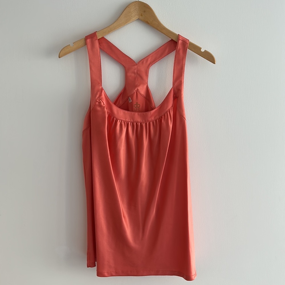 NWT Dana Bachman Barbie Pink Racerback Silk Blouse / L